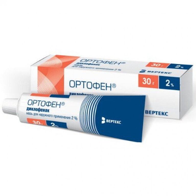 Ортофен мазь для наружного применения 2 % 30 г туба 