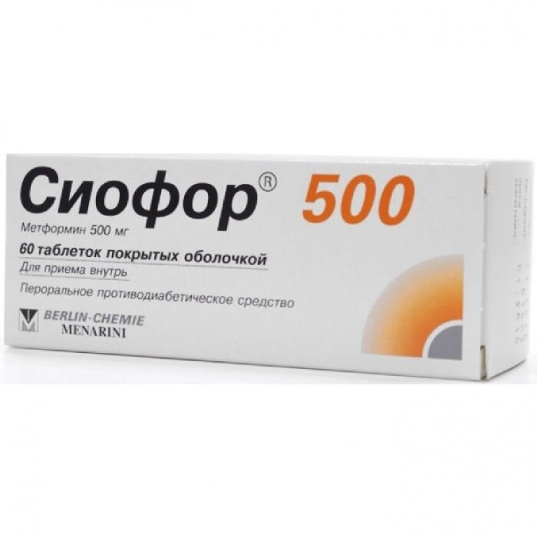 Сиофор таблетки 500 мг 60 шт.
