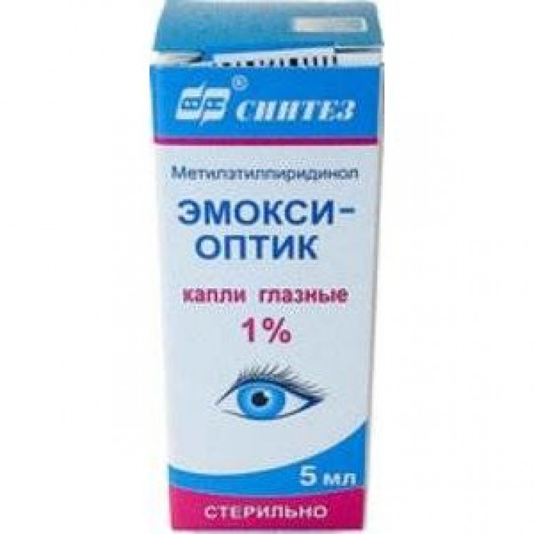 Эмокси-оптик капли глазные 1 % 5 мл