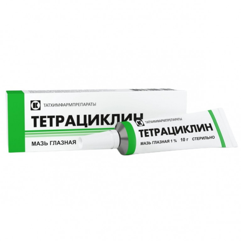 Тетрациклин мазь глазная 1% 10 г туба