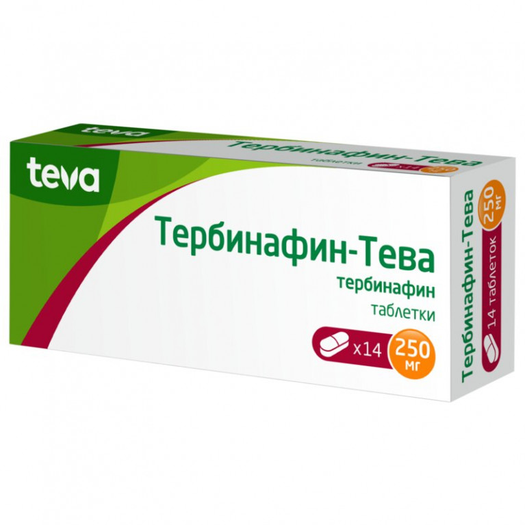 Тербинафин-Тева таблетки 250 мг 14 шт.