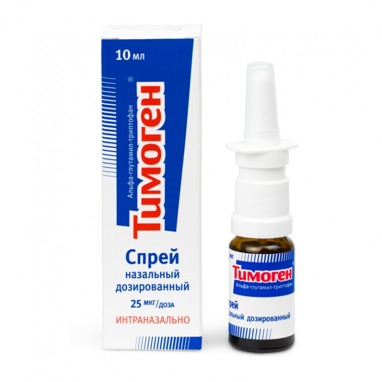 Тимоген спрей назальный 25 мкг/доза 10 мл флакон 