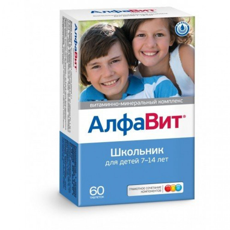 Алфавит Школьник таблетки 60 шт.