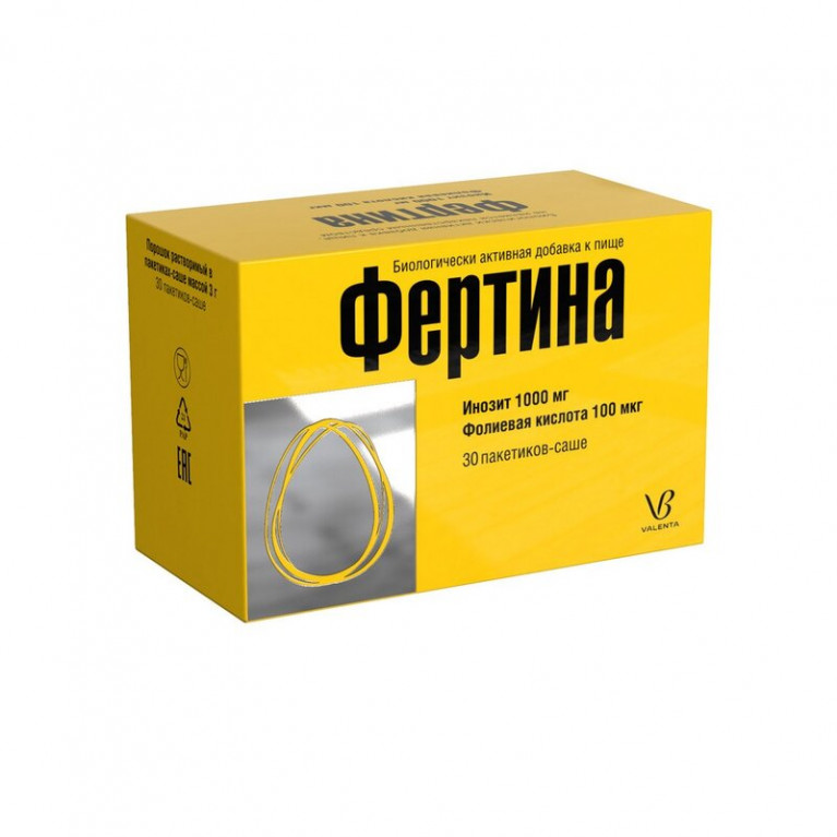 Фертина Инозит 1000 мг + Фолиевая кислота 100 мкг саше 30 шт.