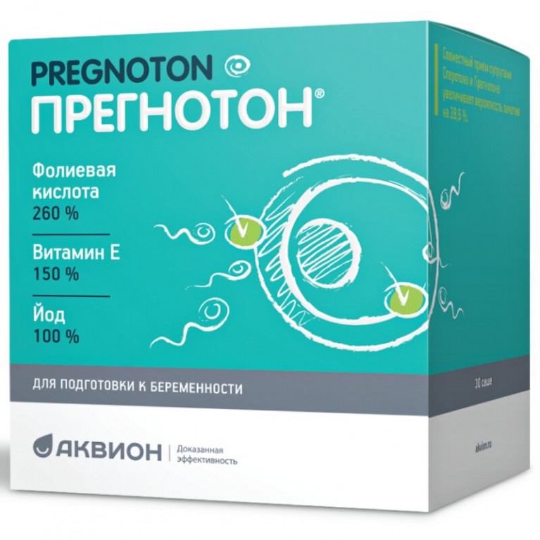 Прегнотон саше для подготовки к беременности №30