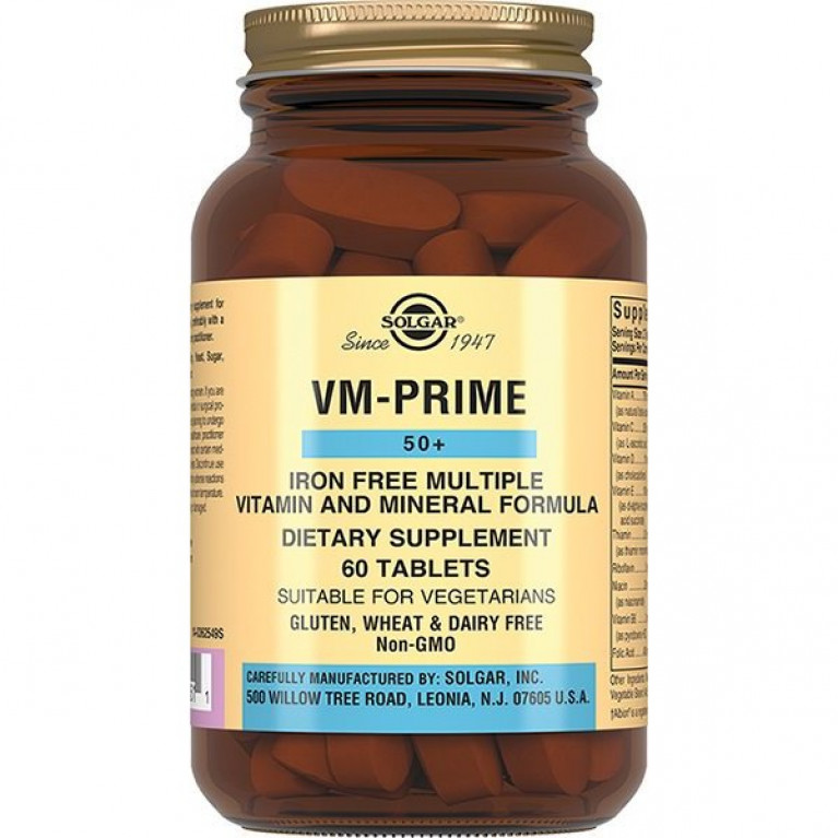 Солгар мультивитаминный и минеральный комплекс 50+ таблетки №60