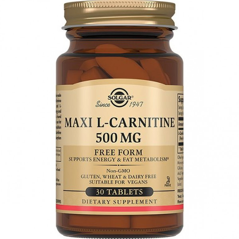 Солгар L-карнитин 500 мг таблетки №30