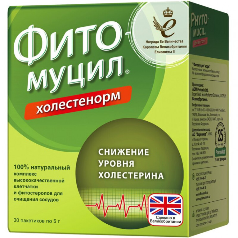 Фитомуцил Холестенорм порошок пакетики 5 г 30 шт.