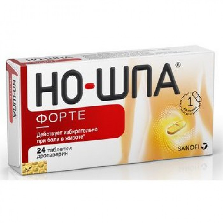 Но-шпа Форте таблетки 80 мг 24 шт.