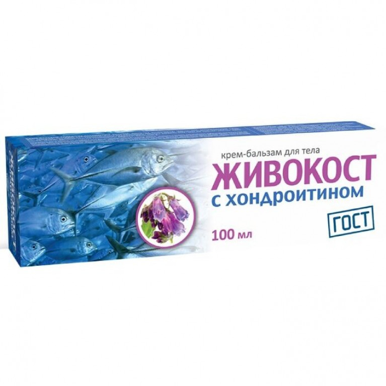 Живокост крем-бальзам для тела с хондроитином 100 мл