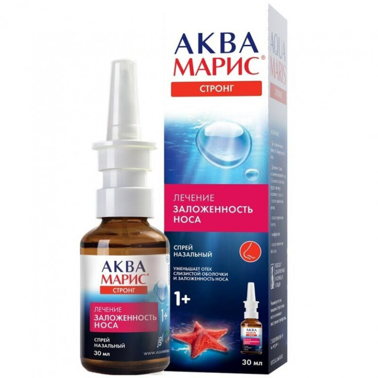 Аква Марис Стронг спрей назальный 30 мл флакон 1 шт.
