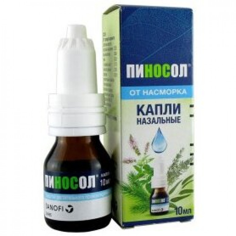 Пиносол капли назальные флакон 10 мл
