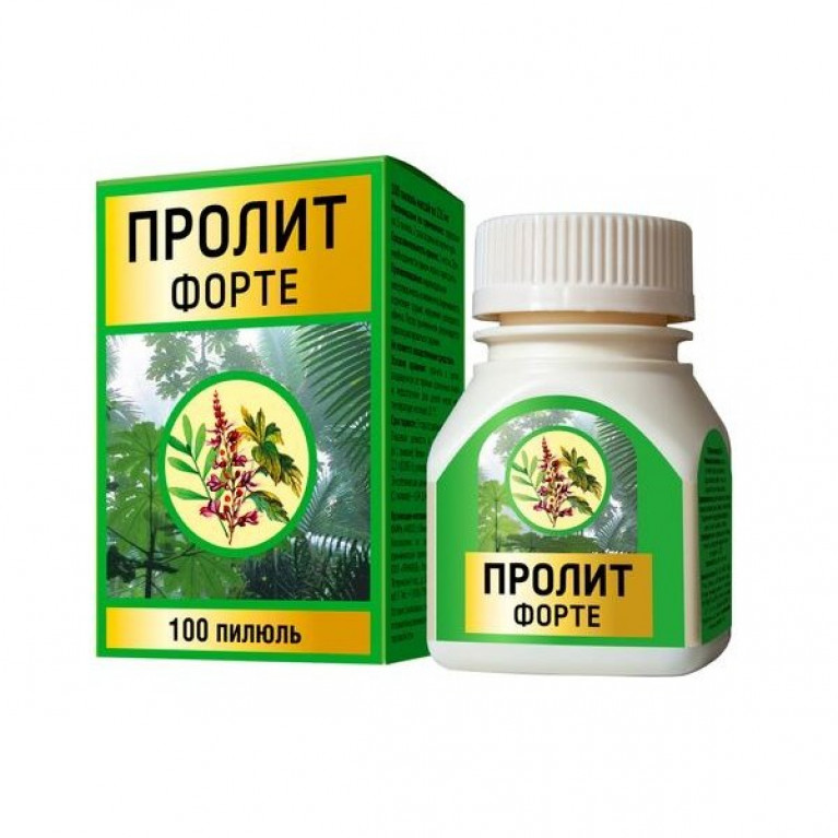 Пролит форте пилюли 225мг 100 шт.