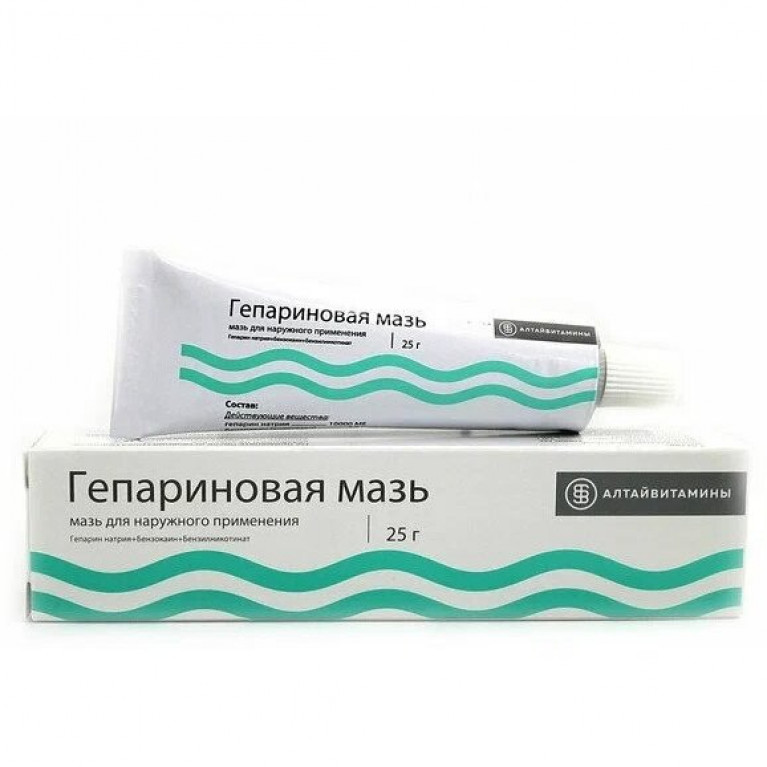 Гепариновая мазь туба 25 г/Алтайвитамины/