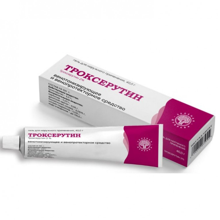 Троксерутин гель 2% туба 40 г