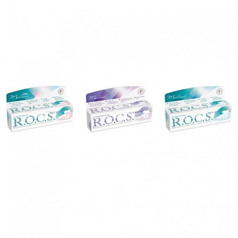 Рокс гель медикал минералс клубника 45 г