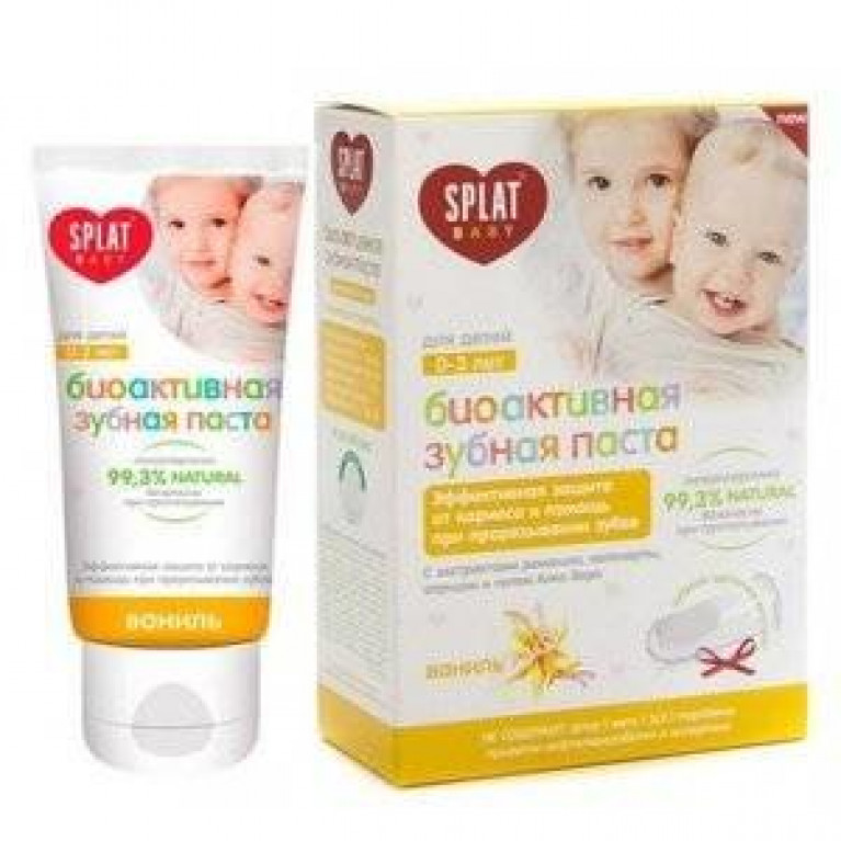 Сплат зубная паста детская от 0 до 3 лет 40 мл/ваниль/