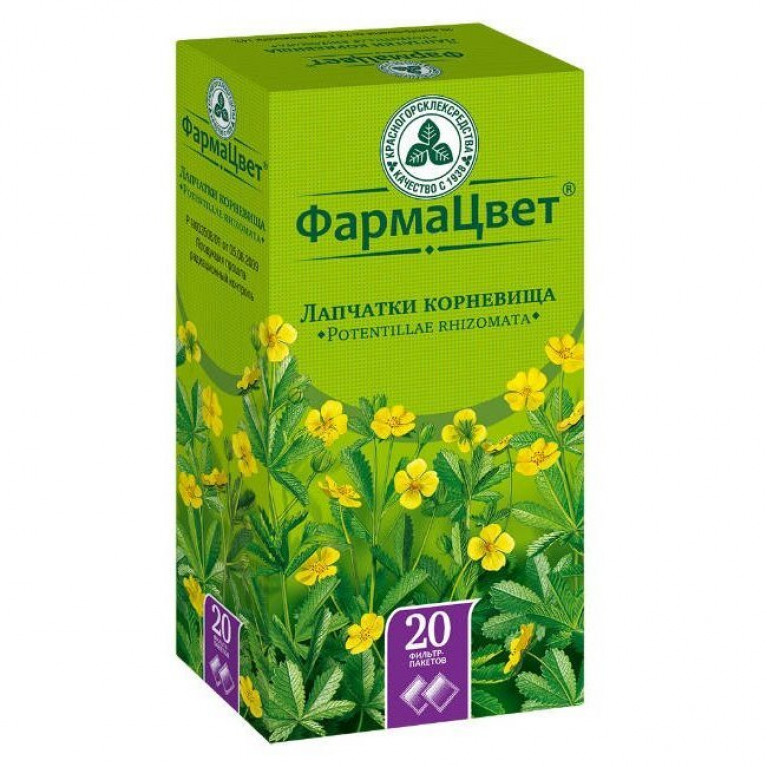 Чай лапчатки корневища фильтр-пакетики №20