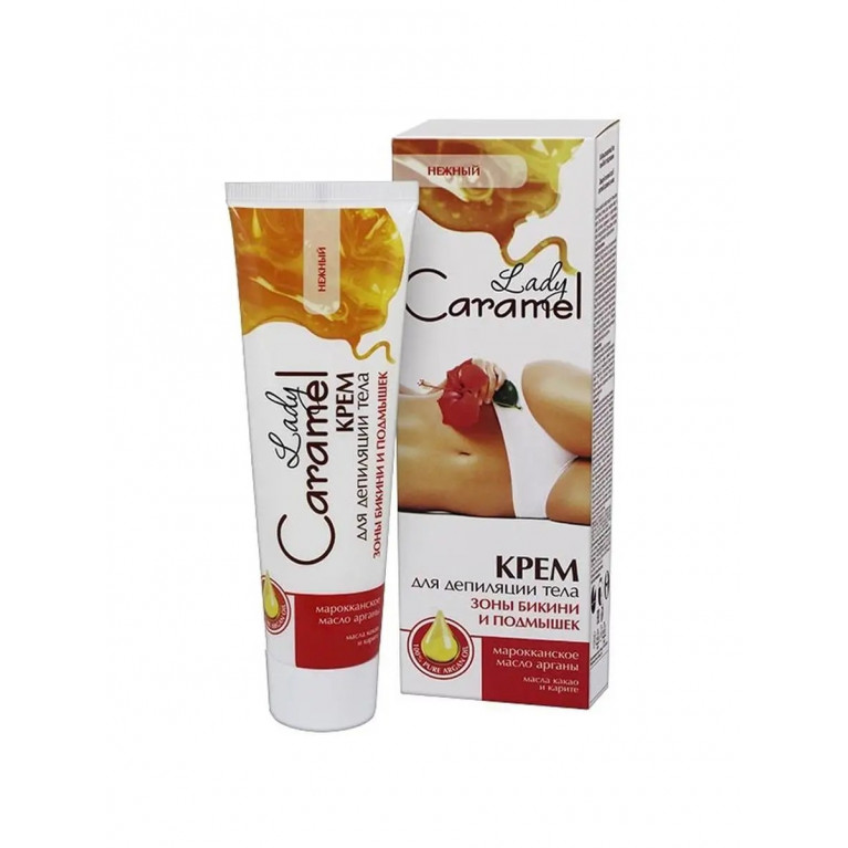 Леди карамель крем для депиляции тела зоны бикини и подмышек 100 мл