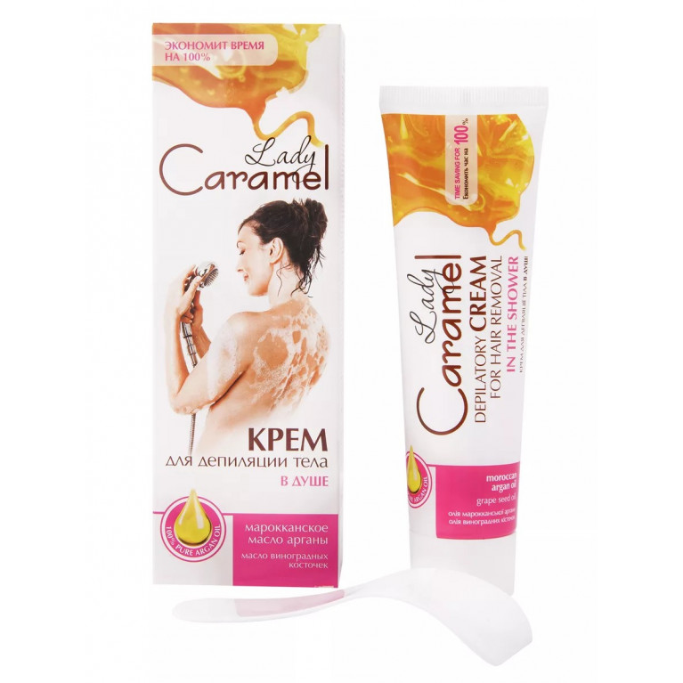 Леди карамель крем для депиляции тела для чувствительной кожи 100 мл