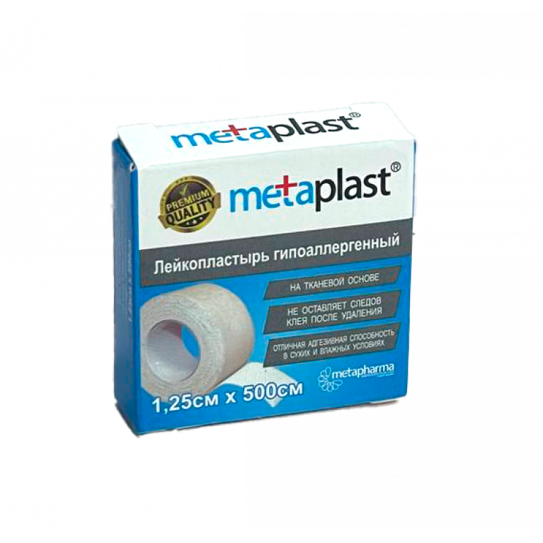 Лейкопластырь Метапласт на полиэтиленовой основе 1,25*500 см
