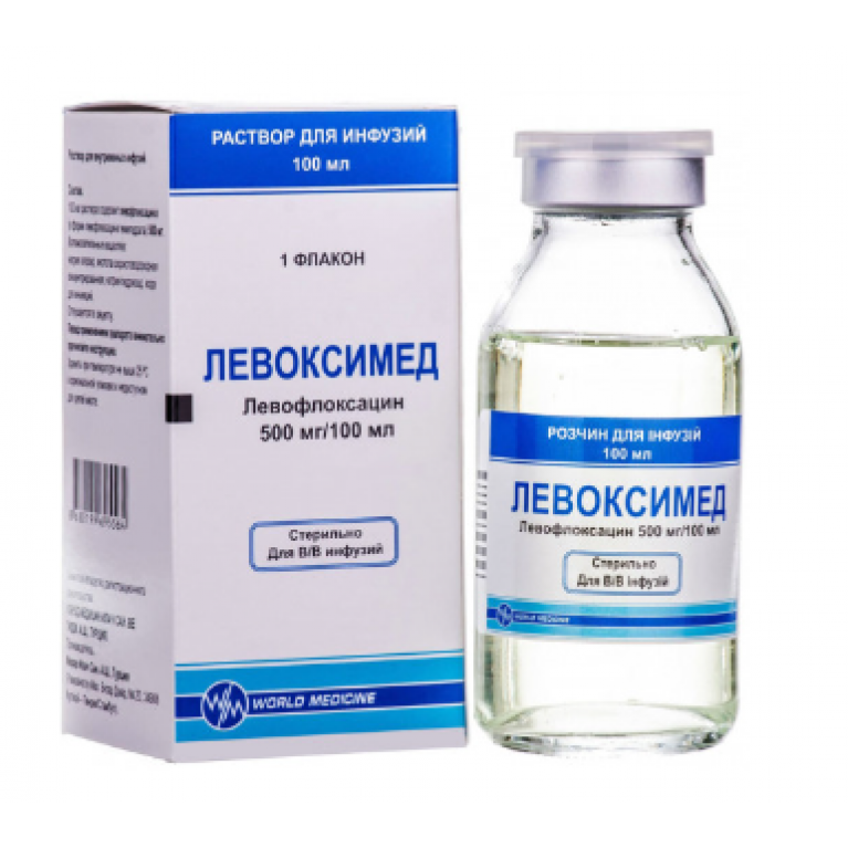 Левоксимед для в/в введения 500 мг 100 мл