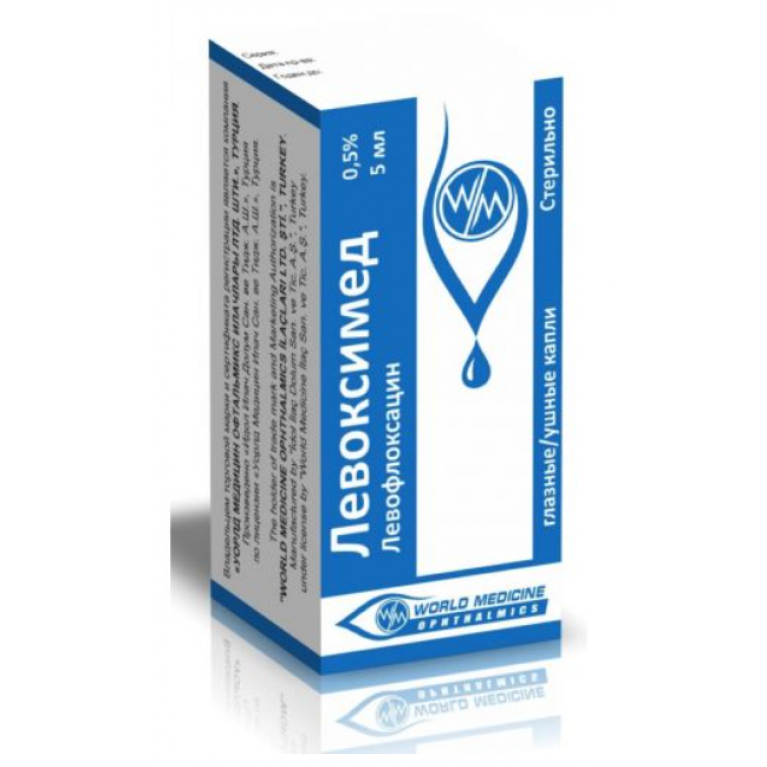Левоксимед капли глазные и ушные 0,5% 5 мл 