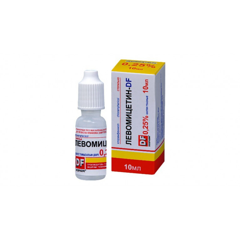 Левомицетин DF капли глазные 0.25% 10 мл