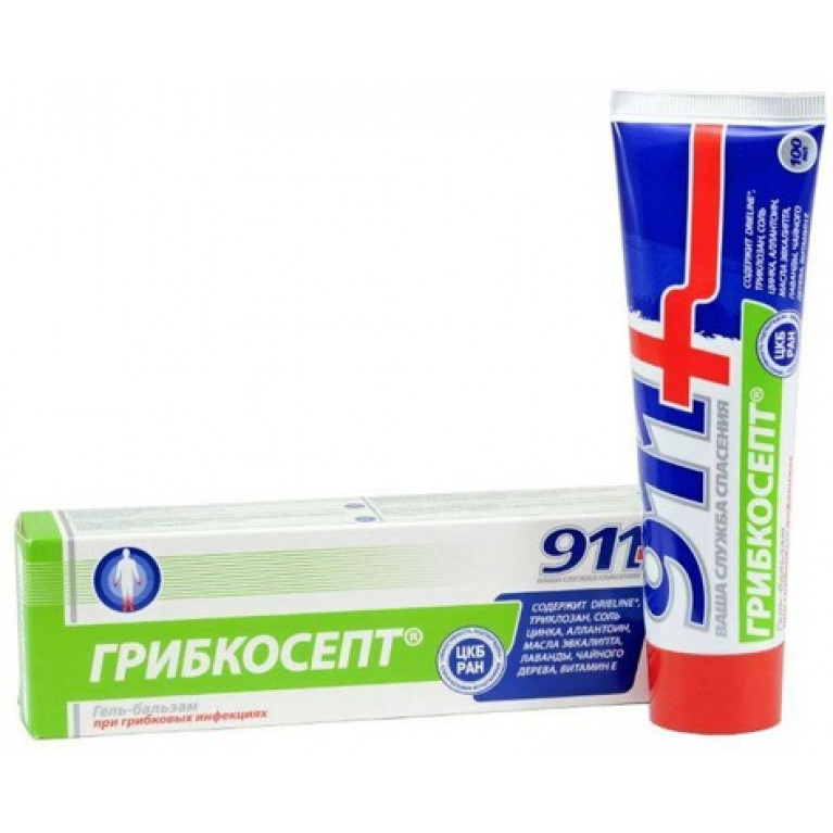 911 Грибкосепт гель-бальзам для рук и ног 100 мл