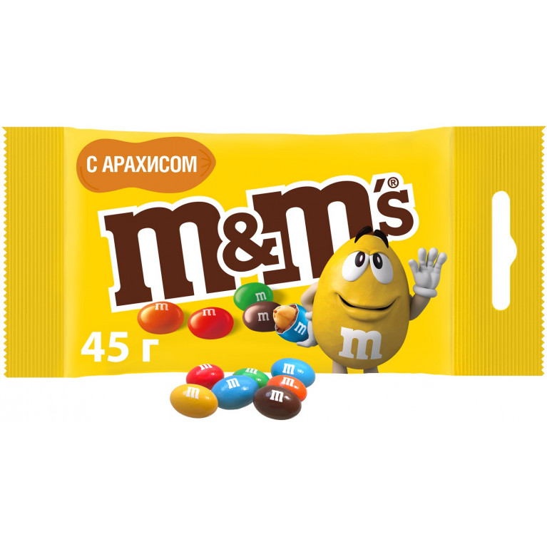 M&Ms 45 г/арахис/