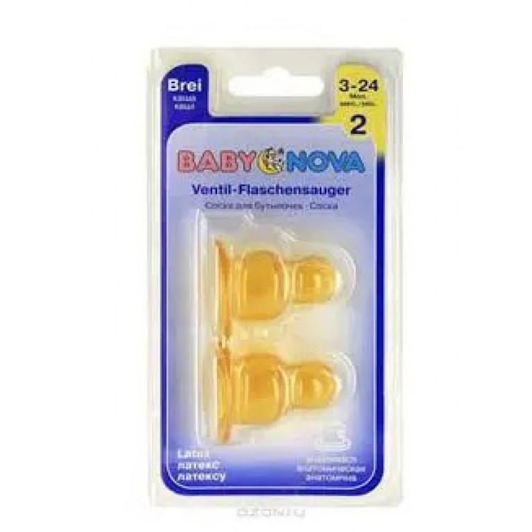 Бейби нова соска с широким горлышком для каши №2/14231/ 