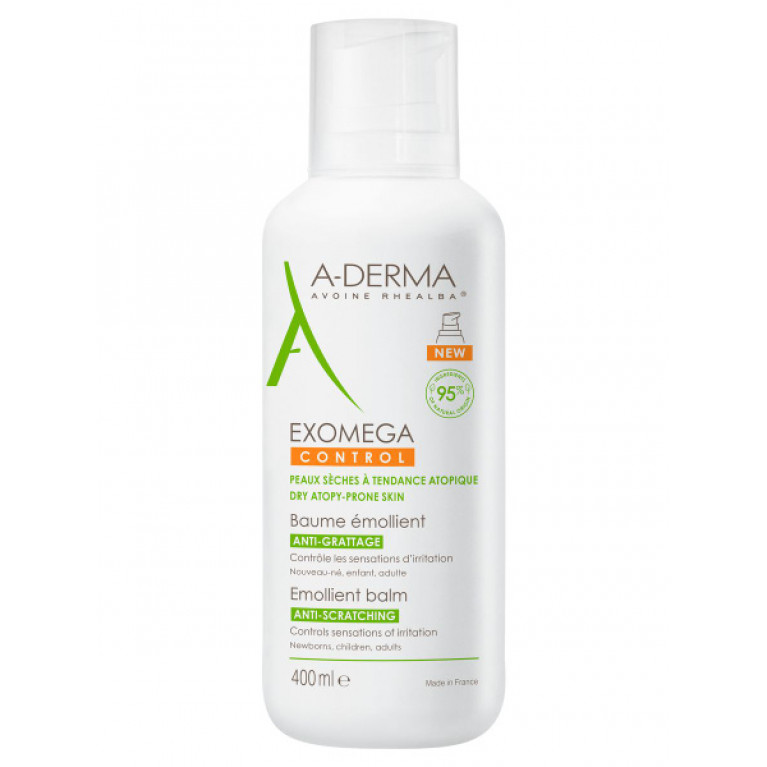 А-дерма эксомега контрол бальзам смягчающий для лица и тела 400 мл/для сухой кожи/